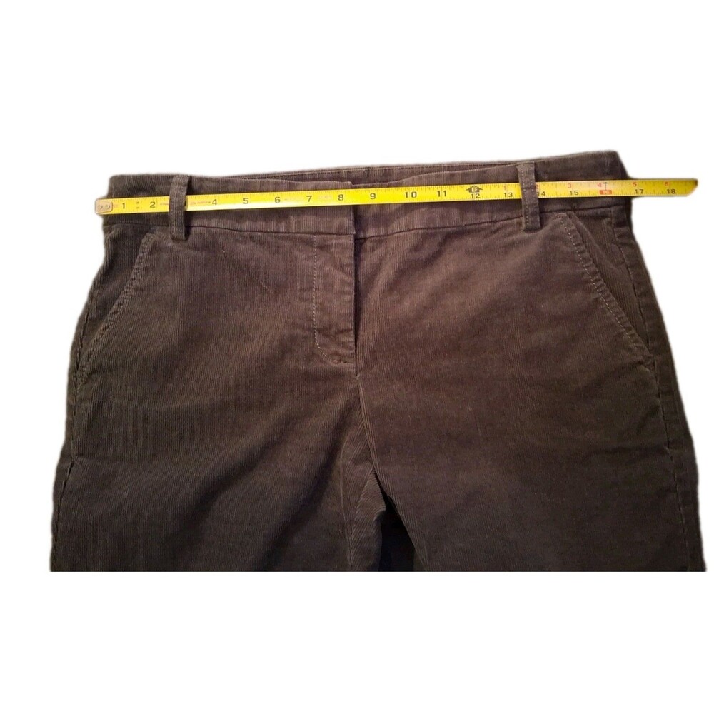 J. Crew Women's Taupe Corduroy Pants City Fit Size 6 Mid Rise Straight - Picture 13 of 16